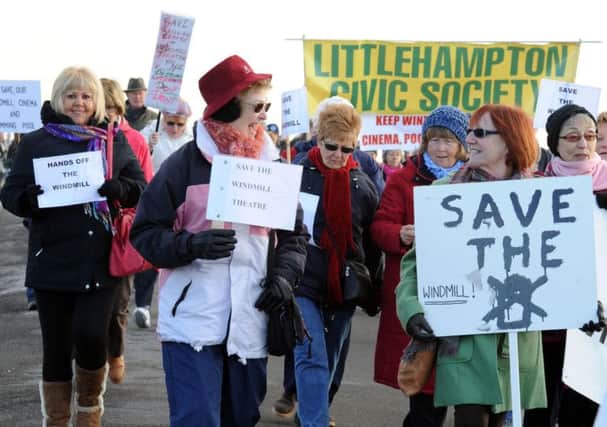 Protesters had previously marched on the town in an effort to preserve Littlehampton's leisure facilities