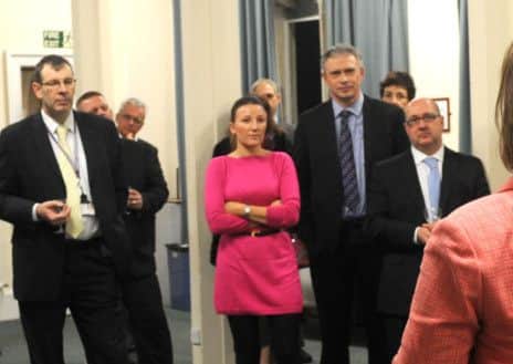 Guests listening to a talk by Louise Fenwick at the Observer and Gazette Business Awards launch