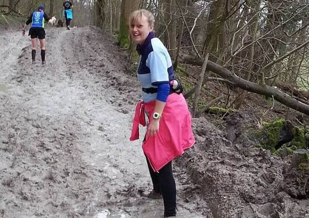 BHRs Paula Ridley fighting her way through the Steyning Stinger mud