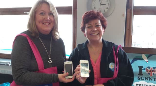 Worthing town centre manager Sharon Clarke (right) and deputy manager Liz Green
