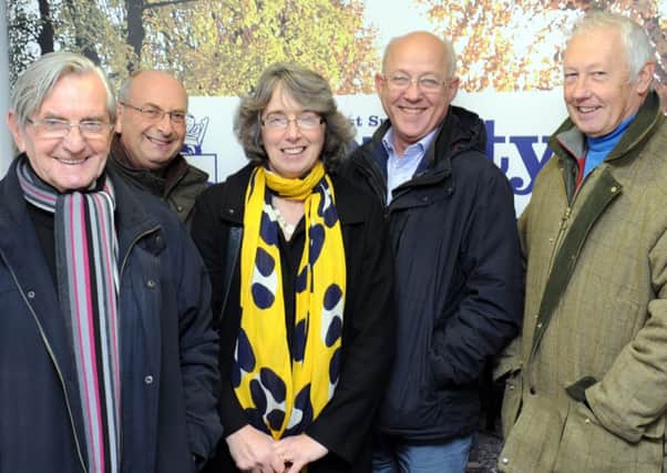 Frances Haigh (centre) with other Lib Dem councillors