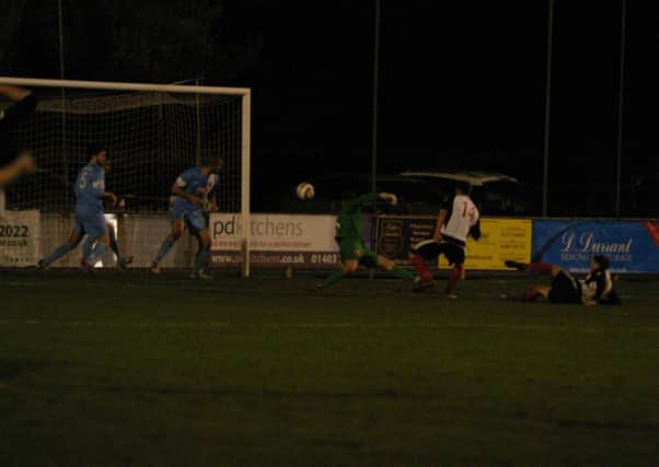 Horsham YMCA beat Whitehawk 1-0 in the Sussex Senior Cup thanks to this late goal from Dean Cox