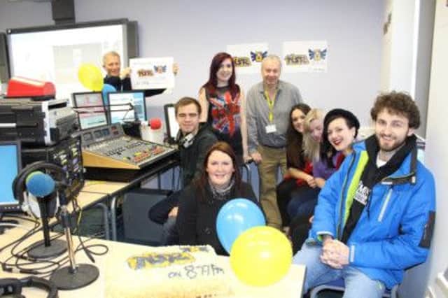 The Northbrook Student Radio team in the studio SUS-141003-090755001