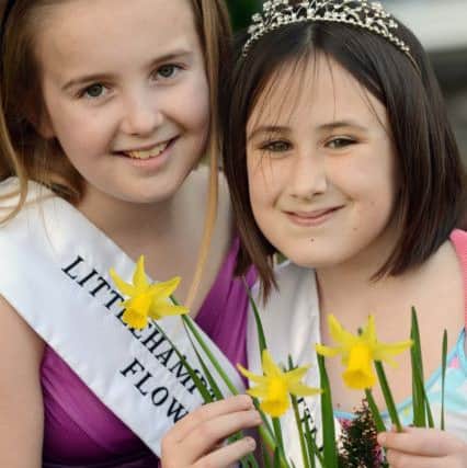 Flower girls Abbie Travers and Alison Jenkins