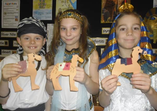 Upper Beeding Primary school brought their topic to life with an Egyptian day SUS-141103-111222001