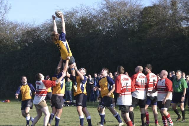 Holbrook in action against Rye earlier in the season