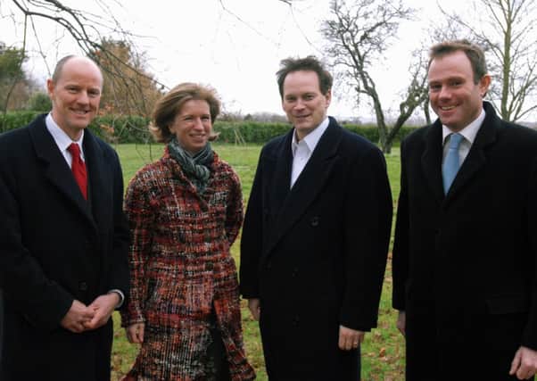 MPs Nick Gibb and Nick Herbert on either side of Helen Newman and Grant Shapps
