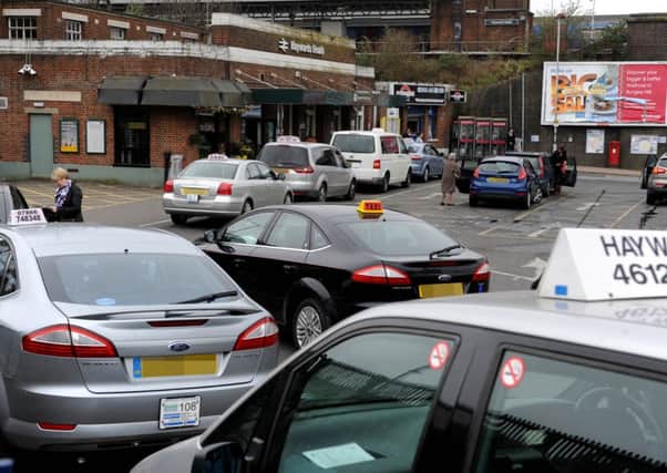 Taxi Rank by Haywards Heath railway station - 'chaos' predicted as redeveloment looms