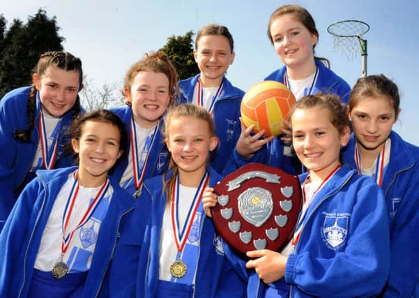 St Lawrence School won the Mid Sussex Area A team netball competition. Pic Steve Robards SUS-140313-095629001