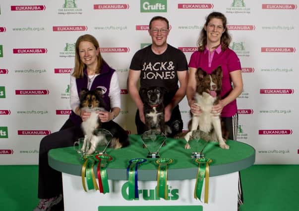 Fittleworth dog owner Bernadette Bay (left)  walks away with two top prizes at Crufts SUS-140313-164211001