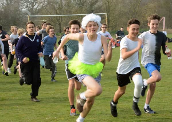 Fun run at The Angmering School to raise cash for disabled Sophie Nugent    L11556H14