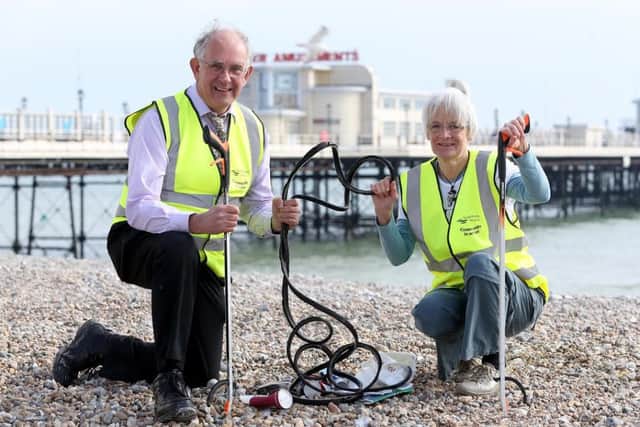 Barbara Shaw from Transition Town Worthing and David Bone from Southern Water