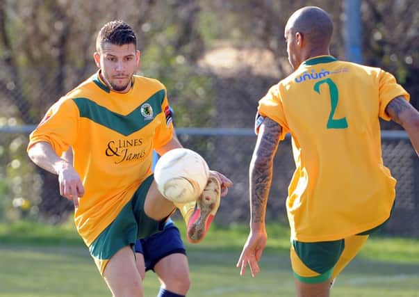 Bruno Pacheco and Lewis Hamilton were unable to stop Horsham losing to Merstham -photo by Steve Cobb SUS-140317-093528002
