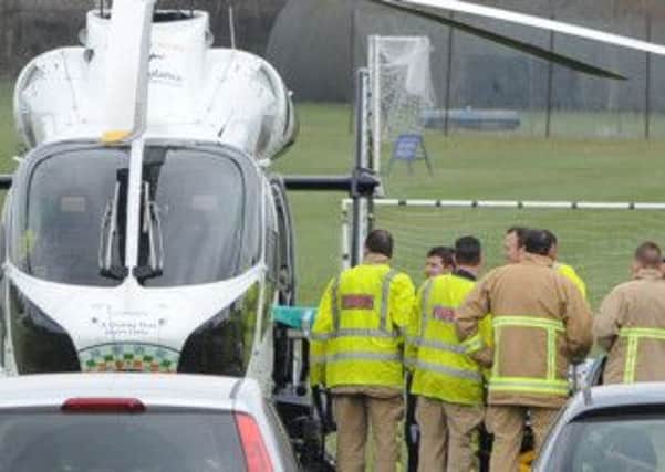 JPCT 200314 Incident outside Horsham Hospital . Photo by Derek Martin SUS-140320-121706001