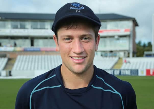 Harry Finch top-scored for Sussex in the final with an unbeaten half-century. Picture courtesy Sussex CCC