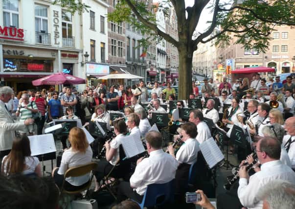 Adur Concert Band on the recent tour to Brussels