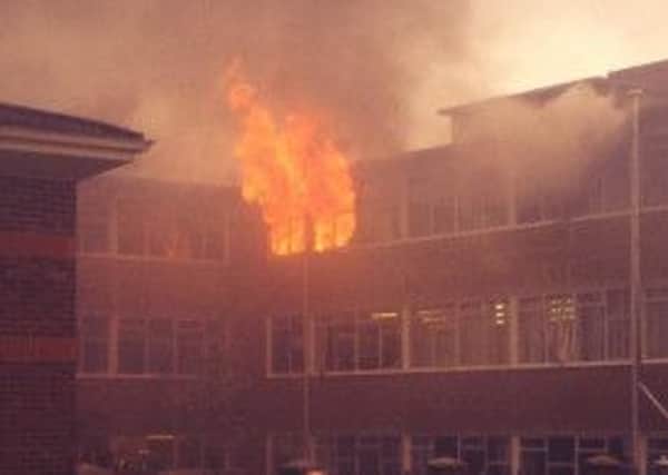 Fire at Millais School, Horsham. Picture by Calum Landau SUS-140320-151901001