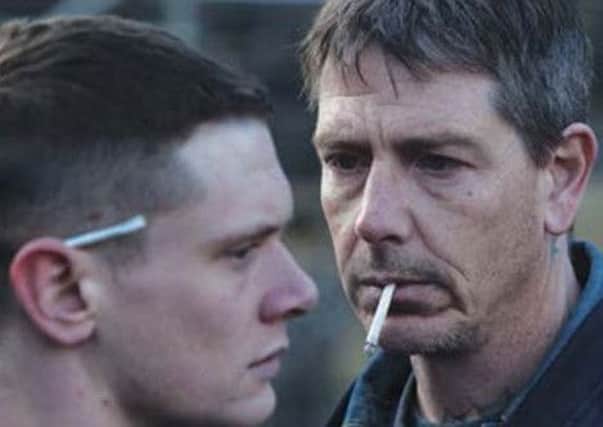 Jack O'Connell and Ben Mendelsohnn in Starred Up