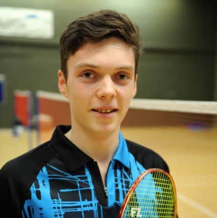 JPCT 250314  David King, young badminton player who has just represented England U17s. Photo by Derek Martin PPP-140325-131834004