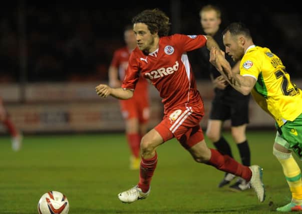 Sergio Torres in action against Sheffield United - his first league start for nearly three months. Pic by John Rigby