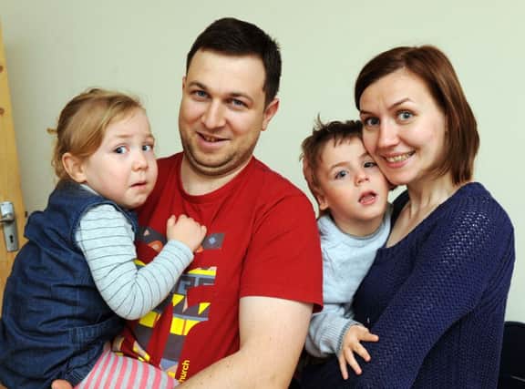 W13810H14

Saving Camelia Botnar Foundation. Boris Staroselskiy with mum Irina dad Yury and sister Masha SUS-140331-171116001