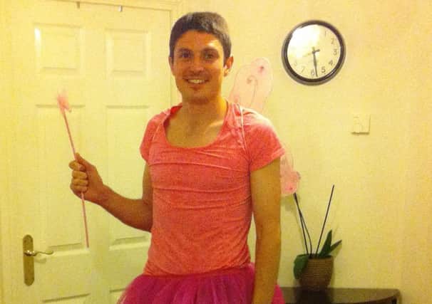 Gareth Leighton, running the London Marathon dressed as a fairy