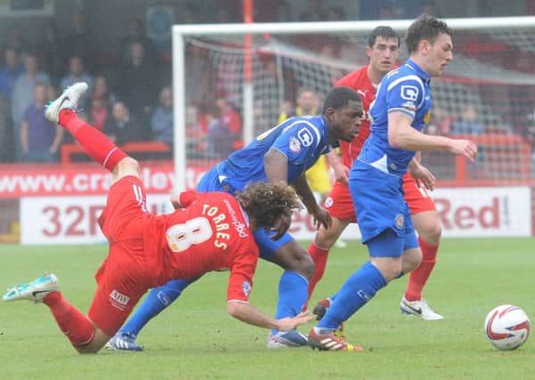 Crawley lose at home against Crewe (Pic by Jon Rigby) SUS-140504-185839002