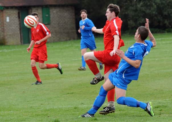 Action from Clympings 0-0 draw at Ferring on Saturday