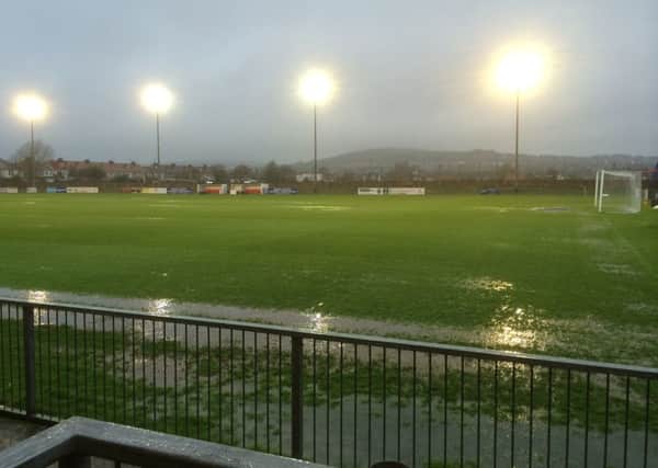 The Culver Road pitch just after the match was called off