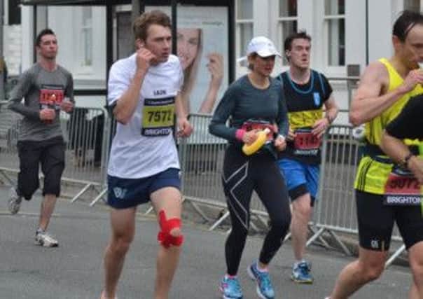 Iain Lynch ran the marathon in support of Wolfram Syndrome UK