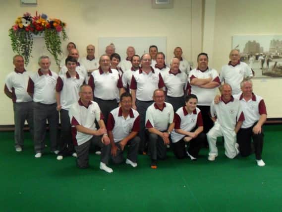 The Egerton Park Indoor Bowls Club men's team which won the Sussex County League Division One title for the third year running