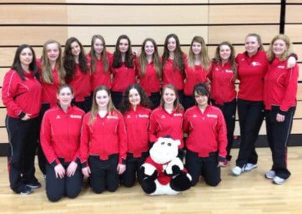 Jane Jeater has recently returned from a weekend with Switzerlands national U17s netball team at the European championships in The Worcester Arena. Jane is in the front row, left. SUS-140414-092714001