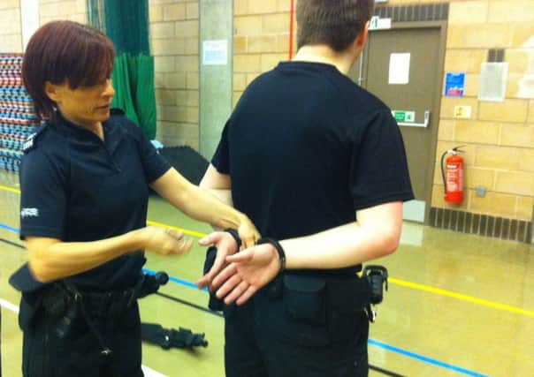 Special Constables from Sussex Police train at Lewes on Saturday April 5