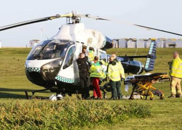 A 19-year-old was airlifted to a London hospital following a crash in Goring