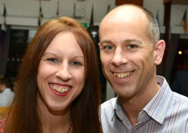 Robert Berry, right, died after completing the London Marathon. He is pictured with his sister, Janet