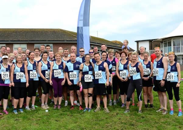 the enormous BHR Group at the start of the Lewes 10k on Monday