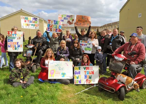 LG 190414 Family fun pic-nic protest on land earmarked for housing on the green behind Greenfields, in Wick. Photo by Derek Martin SUS-140422-175155001