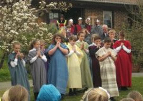 Sedlescombe Primary School's Easter pageant SUS-140424-094416001