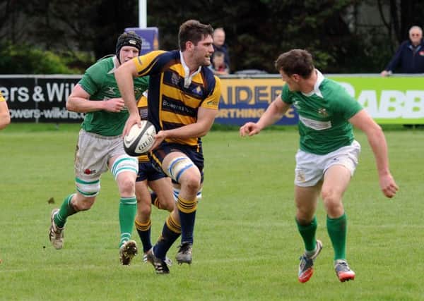 Action from Raiders' match with Wharfedale