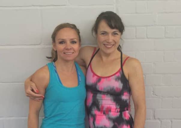 Horsham Zumba instructors Louise Ratcliffe and Kerri Chipper, who are running a Zumbethon for the British Heart Foundation - picture submitted