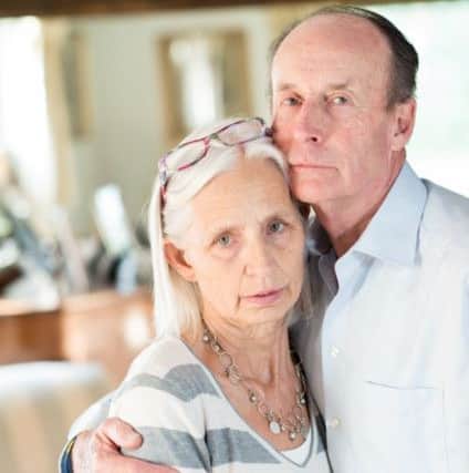 Carol Franklin Adams with her husband Patrick, who died of Alzheimer's - picture submitted