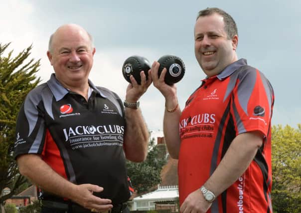 Warwick Davis (above, left) with Planetbowls Stephen Roberts at Worthing Pavilion earlier this week