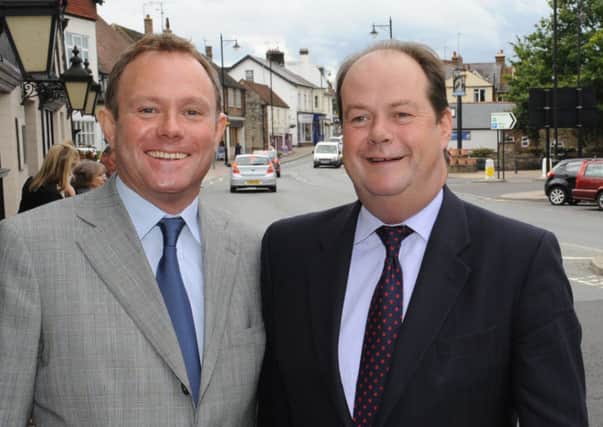 JPCT 180913 MP Stephen Hammond, right visits Storrington, with Nick Herbert. Photo by Derek Martin ENGPPP00320130918150351