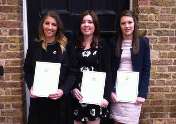 Amber Wallace, Maddison Elder and Maddie Moore have all received their Duke of Edinburgh gold awards