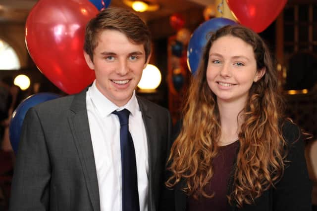 Head boy and girl, Jack Crossfield and Holly Duckett. Photo by Derek Martin D14181140a