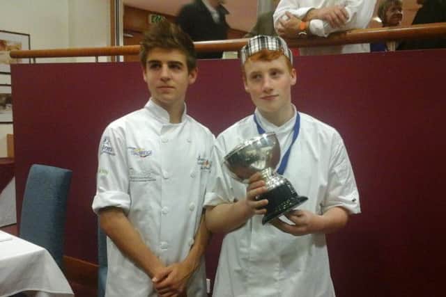 Rotary Young Chef winner 2014 Tom Hamblet and 2013 winner Jordon Powell - picture submitted