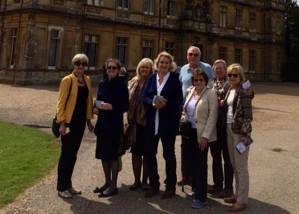 New Horizons Appeal Lunch Club travelled from Sussex to Highclere home of TV series Downton Abbey, and raised Â£360 for St Catherines Hospice - picture submitted