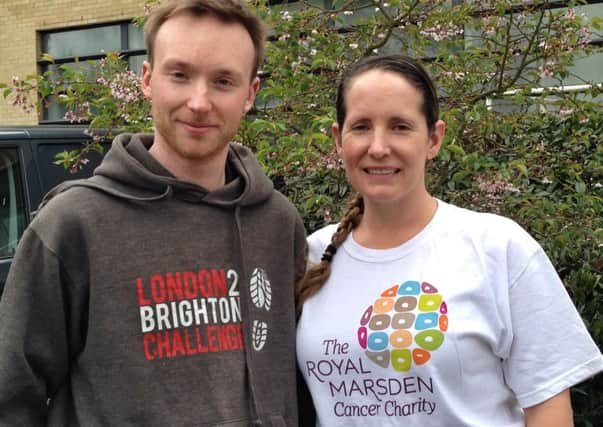 Edward Harris and Jo Ellis will walk 100k from London to Brighton on May 24