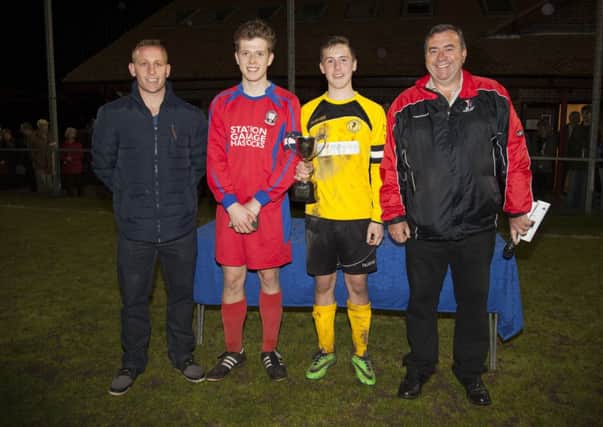 Pat Harding, team captains and Jonathan Pearce (photo courtesy of Claire Goldsmith Photography)