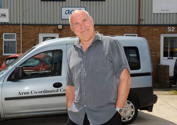 Peter Austin, above, praised the Gazette for its efforts in helping Arun Co-ordinated Community Transport